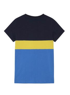 T-Shirt Napapijri Saloy Blu per Bambino