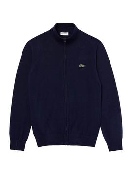 Giacca Lacoste Dolcevita Blu Navy per Uomo