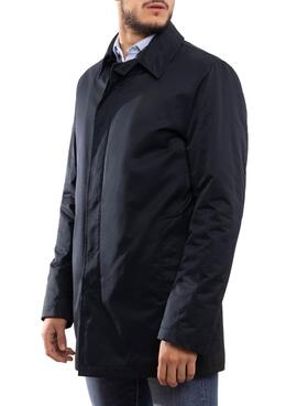 Trench Klout Blu Navy per Uomo