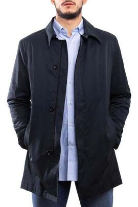 Trench Klout Blu Navy per Uomo