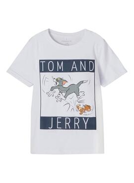 T-Shirt Name It Tom y Jerry Bianco per Bambino