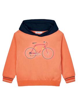 Felpa Mayoral Bicicletta Arancione per Bambino
