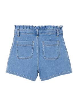 Short Mayoral high rise Tejano Blu per Bambina