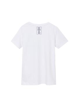 T-Shirt Mayoral Windsurf Bianco per Bambino