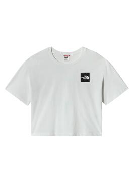 T-Shirt The North  Face Cropped Bianco per Donna