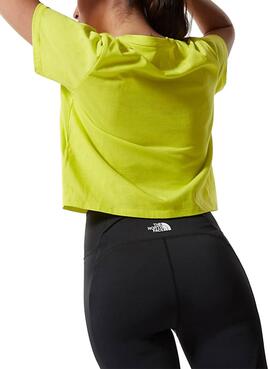 T-Shirt The North  Face Cropped Fine Verde Donna
