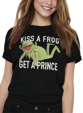T-Shirt Only Muppets Life Nero per Donna