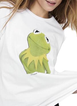 T-Shirt Only Muppets Life Bianco per Donna