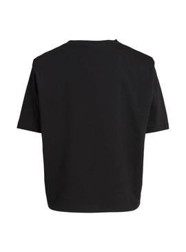 T-Shirt Vila Vishoulde Nero per Donna