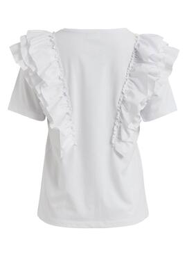 T-Shirt Vila Viemilia Bianco per Donna