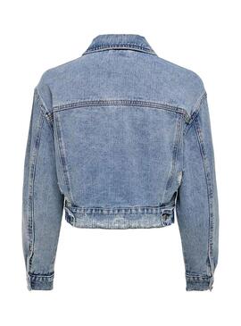 Giubbotto Denim Only Malibu Blu per Donna