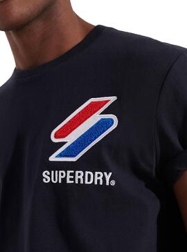 Camicia Superdry Sportstyle Blu Navy per Uomo