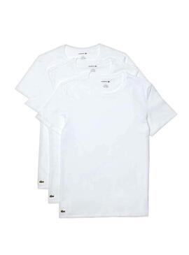 T-Shirts Lacoste 3 Pack Bianco per Uomo