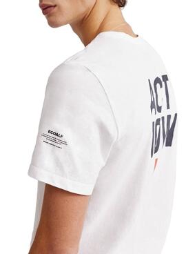 T-Shirt Ecoalf Mahe Bianco per Uomo