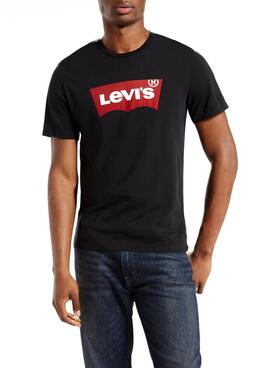 T-Shirt Levis Graphic Setin Neck Nero Uomo
