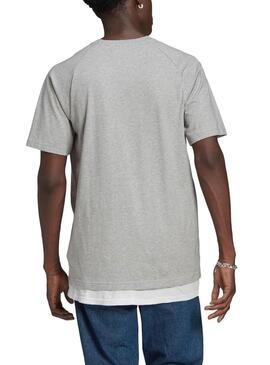 T-Shirt Adidas Tricol Tee Grigio per Uomo