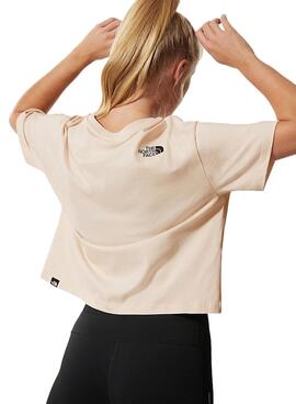 T-Shirt The North  Face Cropped Rosa per Donna