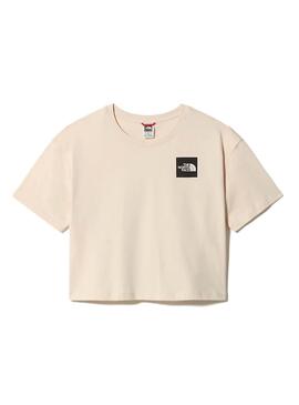 T-Shirt The North  Face Cropped Rosa per Donna