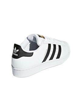 Sneaker Adidas Superstar Bianco per Bambino e Bambina