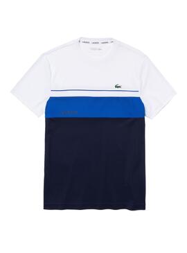 T-Shirt Lacoste Sport Traspirante Blu Navy Uomo