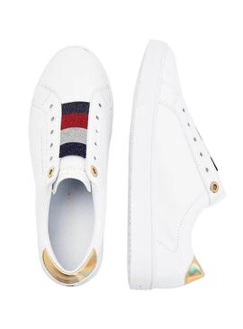 Sneaker Tommy Hilfiger Elastic Slip Bianco