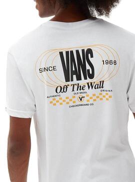 T-Shirt Vans Frequency Bianco per Uomo