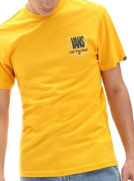 T-Shirt Vans Frequency SS Giallo per Uomo
