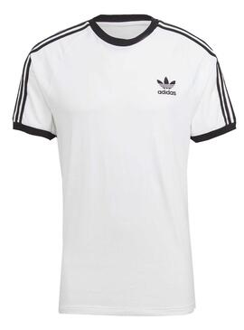 T-Shirt Adidas 3 Stripes Bianco per Uomo