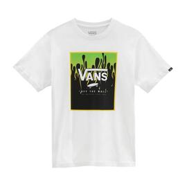 T-Shirt Vans Print Box Bianco per Bambino