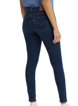 Jeans Levis 711 Skinny Blu per Donna