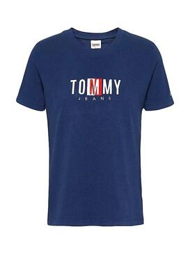 T-Shirt Tommy Jeans Timeless Blu Navy Donna