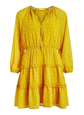 Vestito Vila Vidotties Giallo per Donna