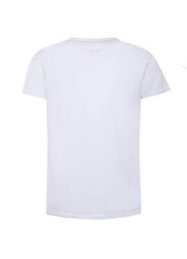 T-Shirt Pepe Jeans Gil Bianco per Bambino