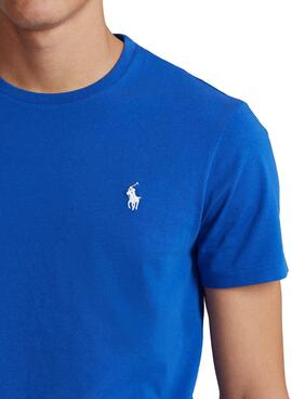 T-Shirt Polo Ralph Lauren Custom Fit Blu Uomo