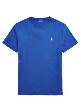 T-Shirt Polo Ralph Lauren Custom Fit Blu Uomo