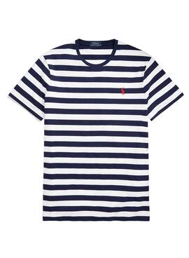 T-Shirt Polo Ralph Lauren Strisce Blu Uomo