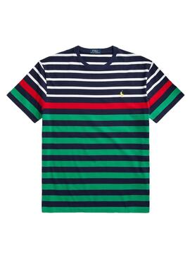T-Shirt Polo Ralph Lauren Strisce Verde Uomo