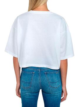 T-Shirt Pepe Jeans Miriam Bianco per Donna