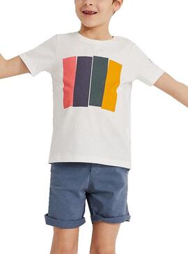 T-Shirt Ecoalf Mahe Bianco per Bambino