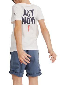 T-Shirt Ecoalf Mahe Bianco per Bambino