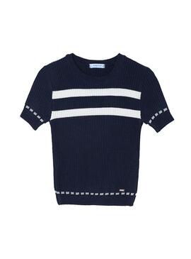 Pullover Mayoral Canale Blu Navy per Bambina