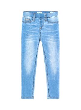 Pantaloni Mayoral Jeans Basic Ecofriends Blu Bambina