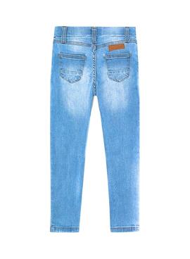Pantaloni Mayoral Jeans Basic Ecofriends Blu Bambina