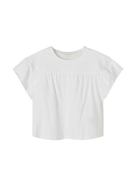 T-Shirt Name It Dagil Bianco per Bambina
