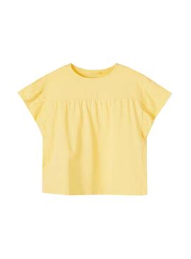 T-Shirt Name It Dagil Giallo per Bambina