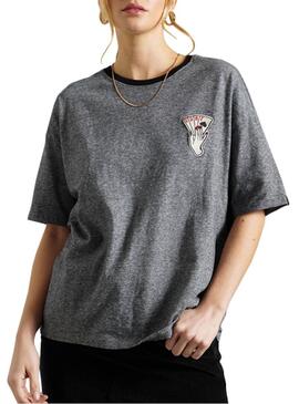 T-Shirt Superdry Military Narrative Grigio Donna