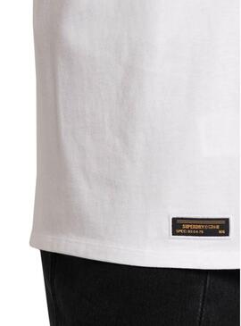 T-Shirt Superdry Military Logo Vest Bianco Donna