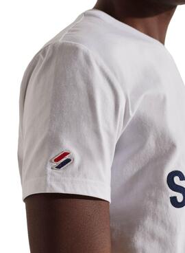 T-Shirt Superdry Sportstyle Classic Bianco Uomo