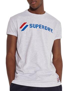 T-Shirt Superdry Sportstyle Grigio Uomo